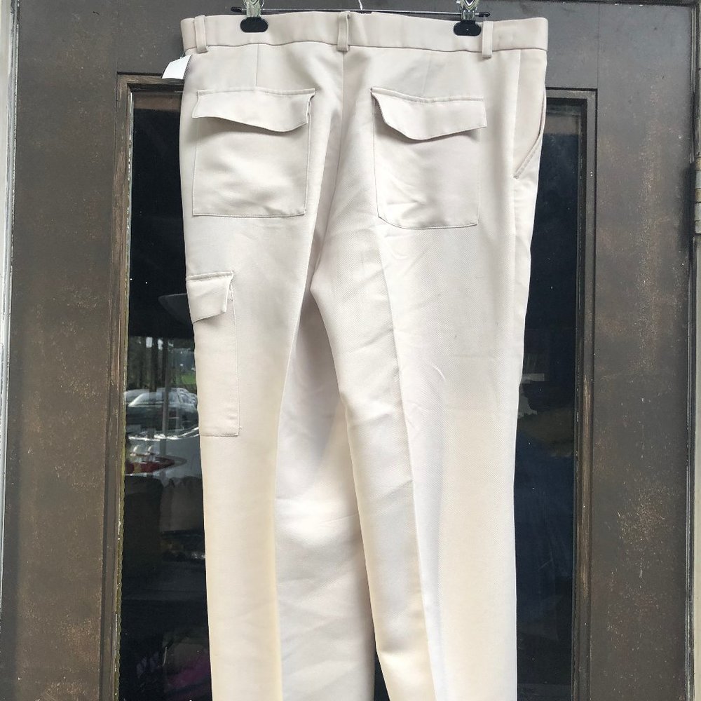 Perry Ellis Men's Cream Cargo Pant Size 34x29